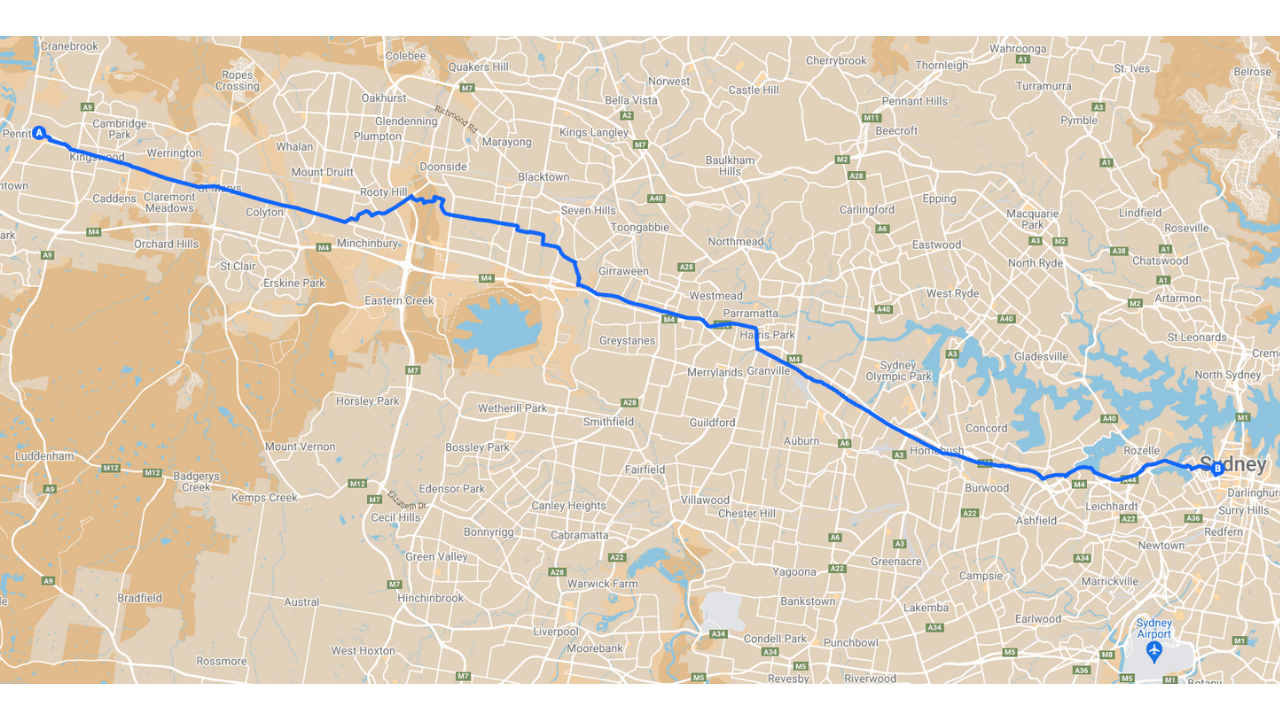 Penrith to Pyrmont Walk